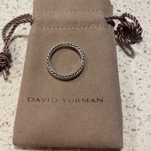 David Yurman cable band ring size 9 - cable collectibles stack ring
